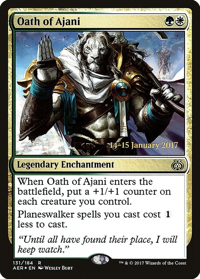 Oath of Ajani (131) (Prerelease Cards)