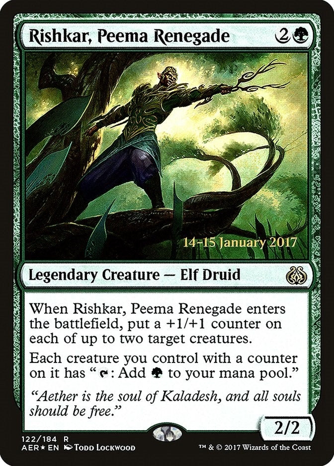 Rishkar, Peema Renegade (122) (Prerelease Cards)