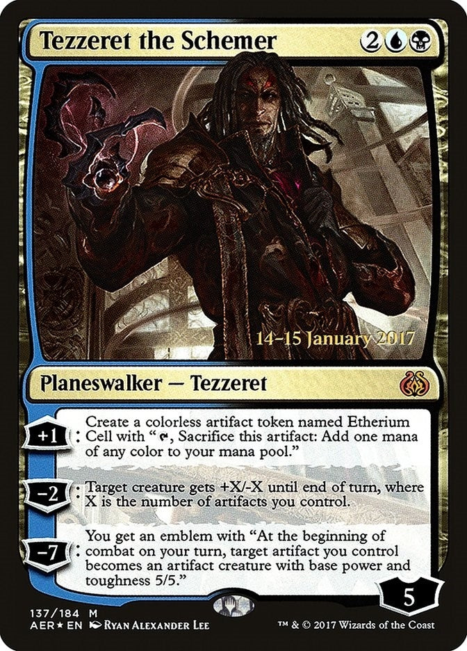 Tezzeret the Schemer (137) (Prerelease Cards)
