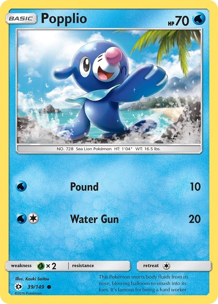 Image for Popplio (39/149) (SM Base Set) - Pokemon