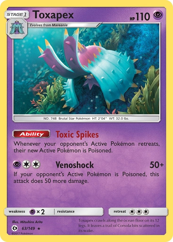 Image for Toxapex (63/149) (SM Base Set) - Pokemon
