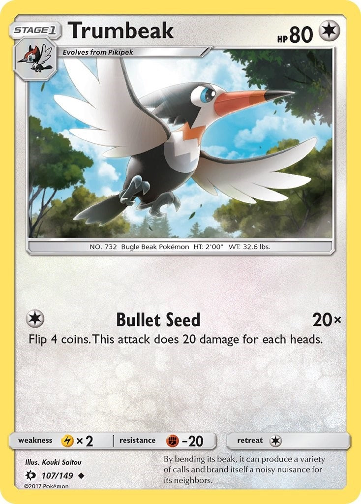 Image for Trumbeak (107/149) (SM Base Set) - Pokemon