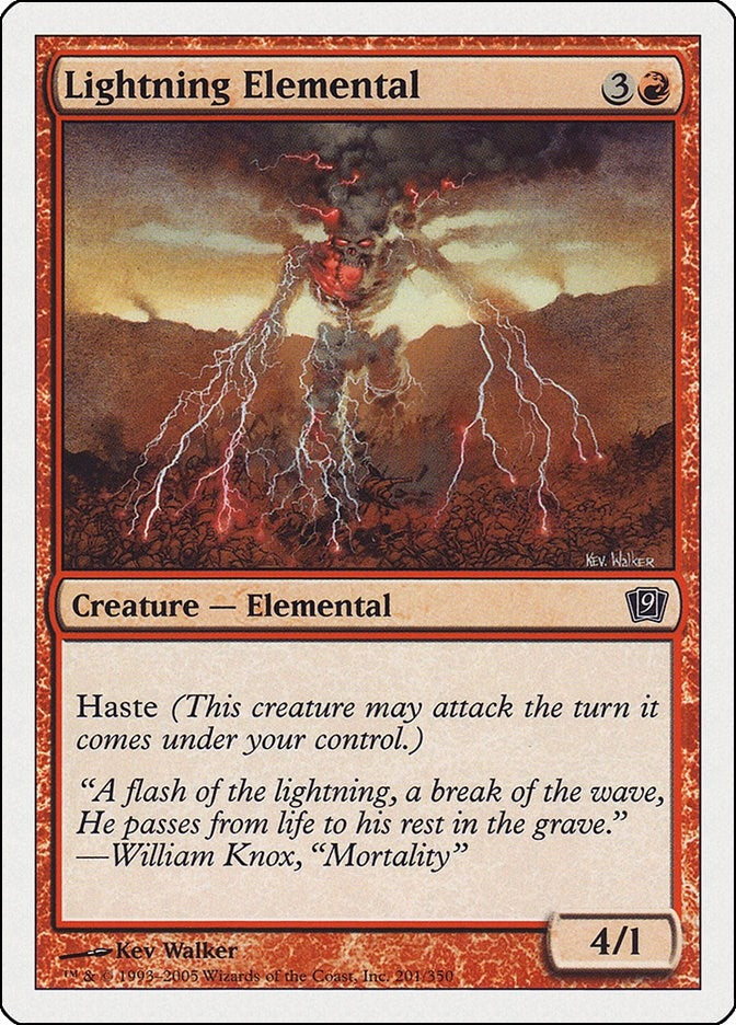 Lightning Elemental (201) (9th Edition)