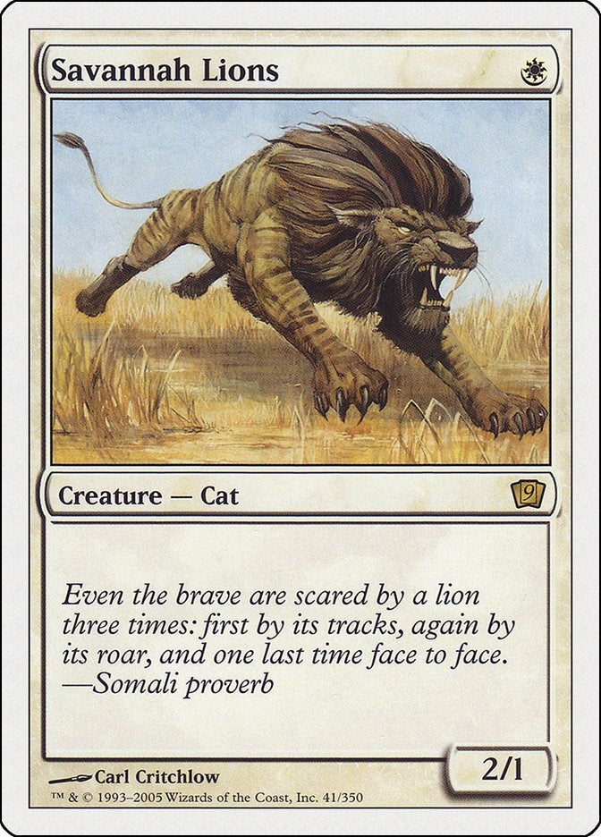 Savannah Lions (41) (9th Edition)