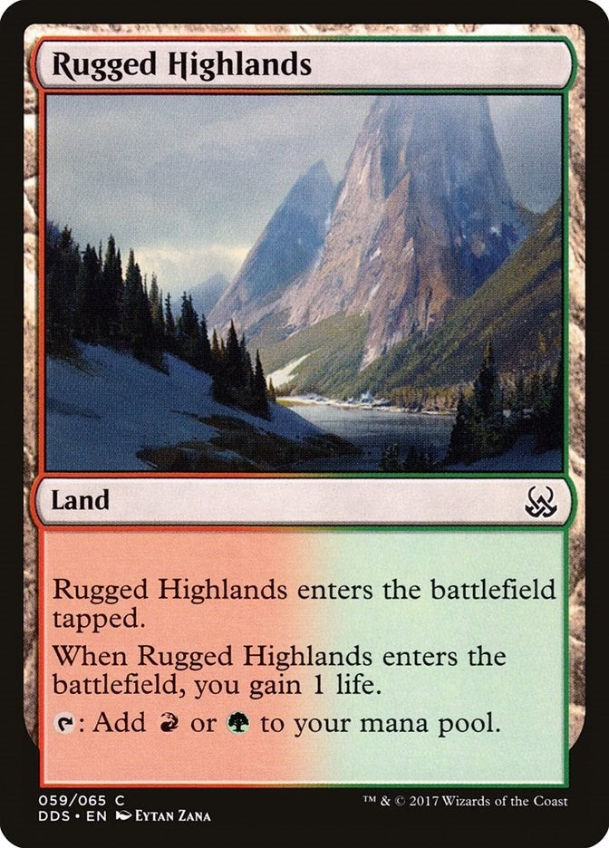 Rugged Highlands (59) (Duel Decks: Mind vs. Might)