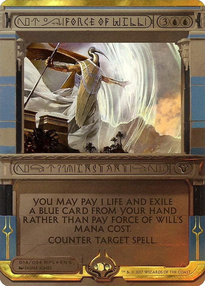 Force of Will (14) (Masterpiece Series: Amonkhet Invocations)