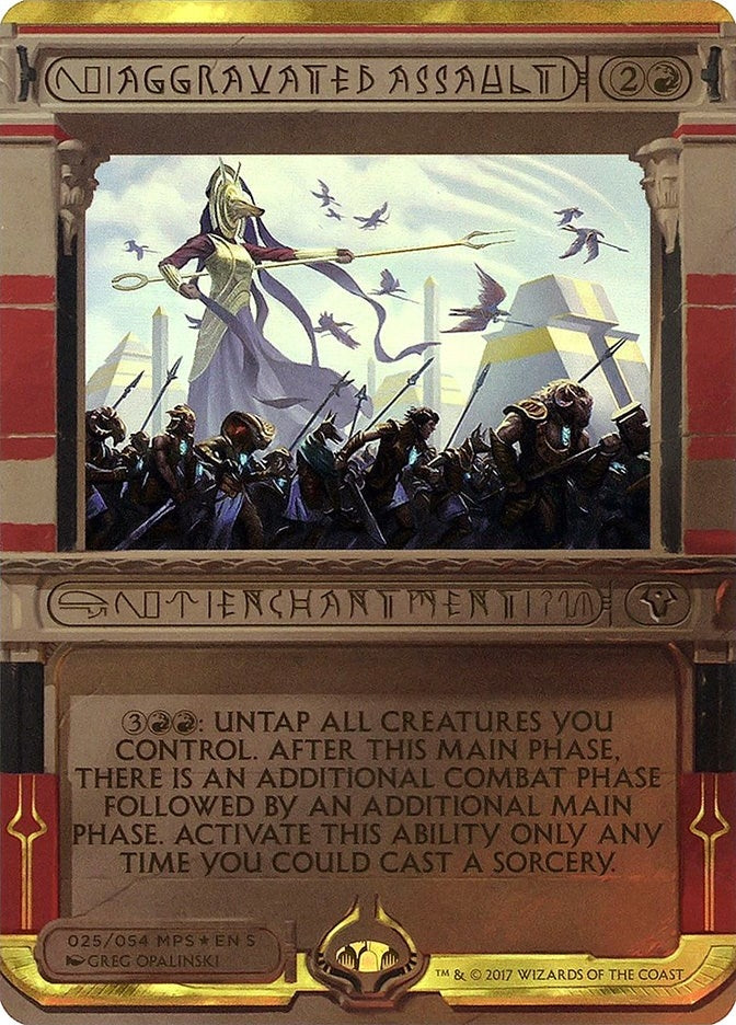 Aggravated Assault (25) (Masterpiece Series: Amonkhet Invocations)