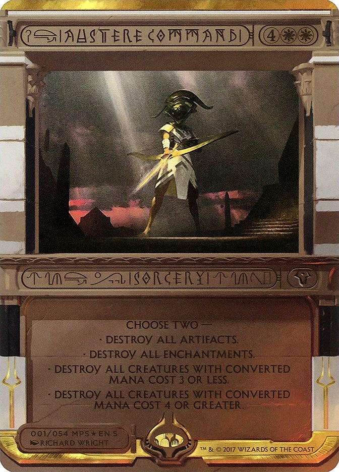 Austere Command (1) (Masterpiece Series: Amonkhet Invocations)