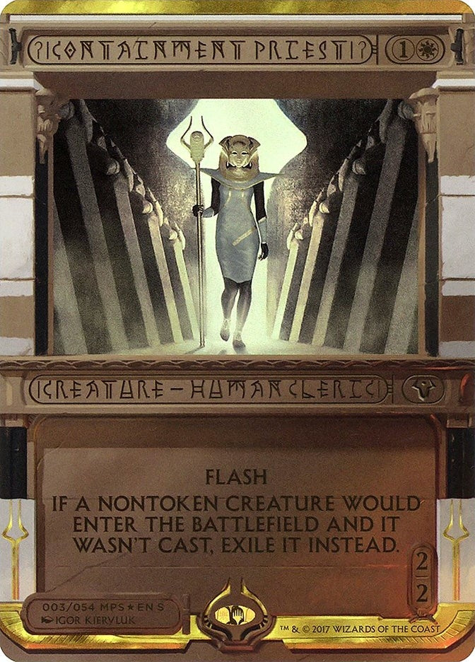 Containment Priest (3) (Masterpiece Series: Amonkhet Invocations)