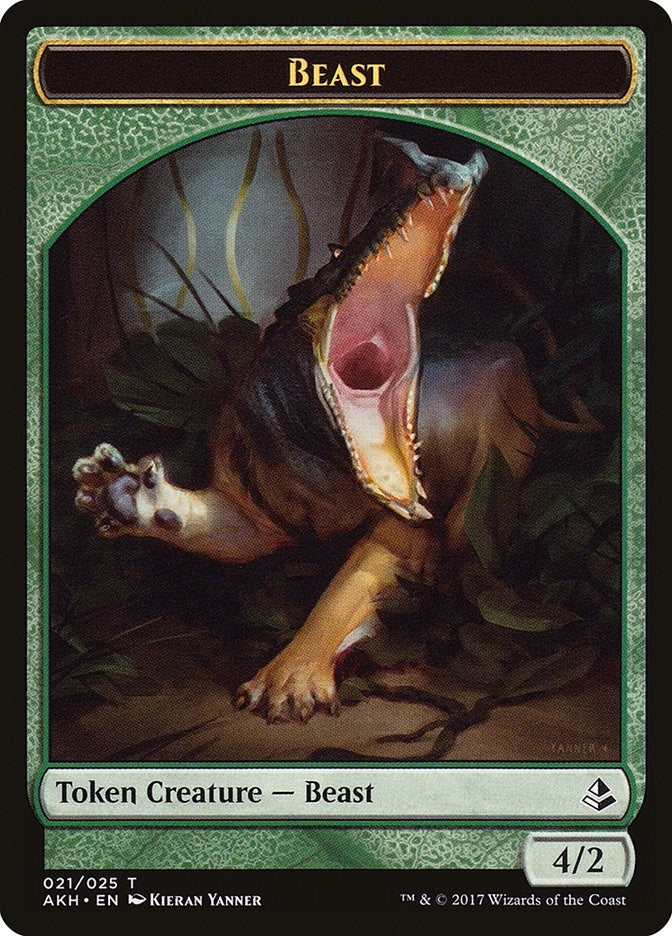 Beast Token (21) (Amonkhet)