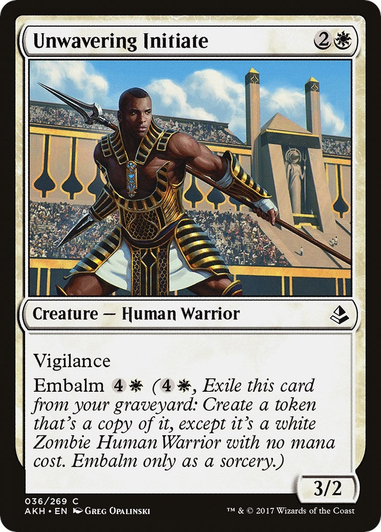 Unwavering Initiate (36) (Amonkhet)