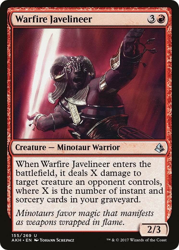 Warfire Javelineer (155) (Amonkhet) (AKH)