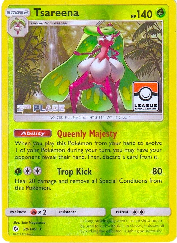 Image for Tsareena - 20/149 (League Challenge) [2nd Place] (020/149) (League & Championship Cards) - Pokemon