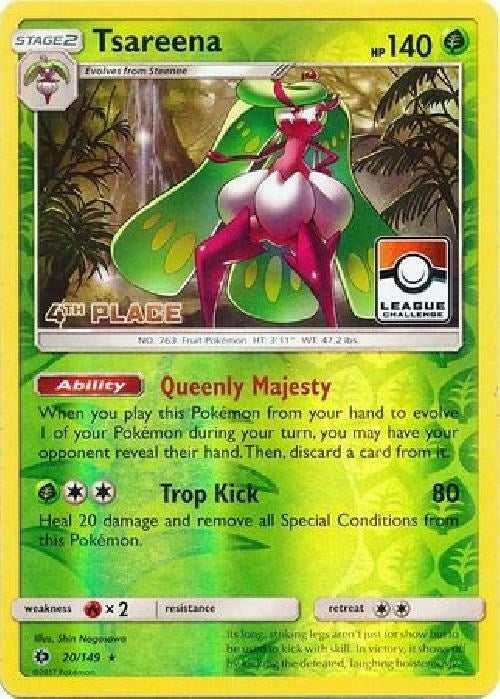 Image for Tsareena - 20/149 (League Challenge) [4th Place] (020/149) (League & Championship Cards) - Pokemon