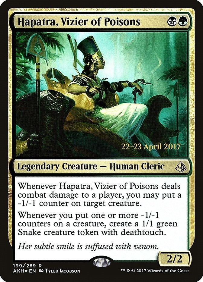 Hapatra, Vizier of Poisons (199) (Prerelease Cards)