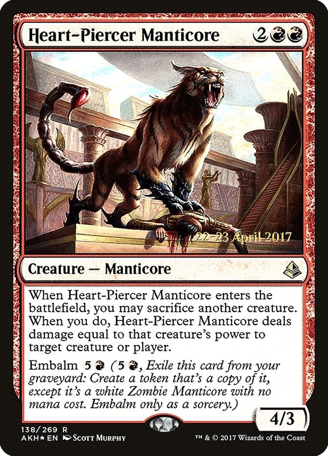 Heart-Piercer Manticore (138) (Prerelease Cards)