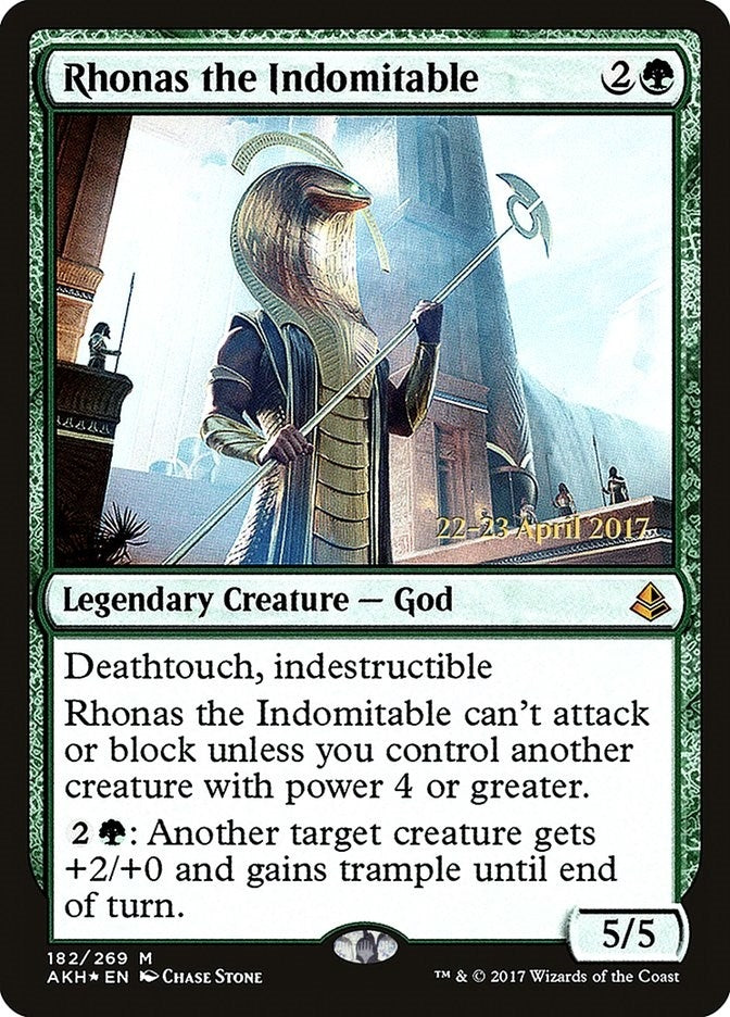 Rhonas the Indomitable (182) (Prerelease Cards)
