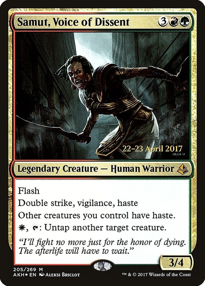 Samut, Voice of Dissent (205) (Prerelease Cards)