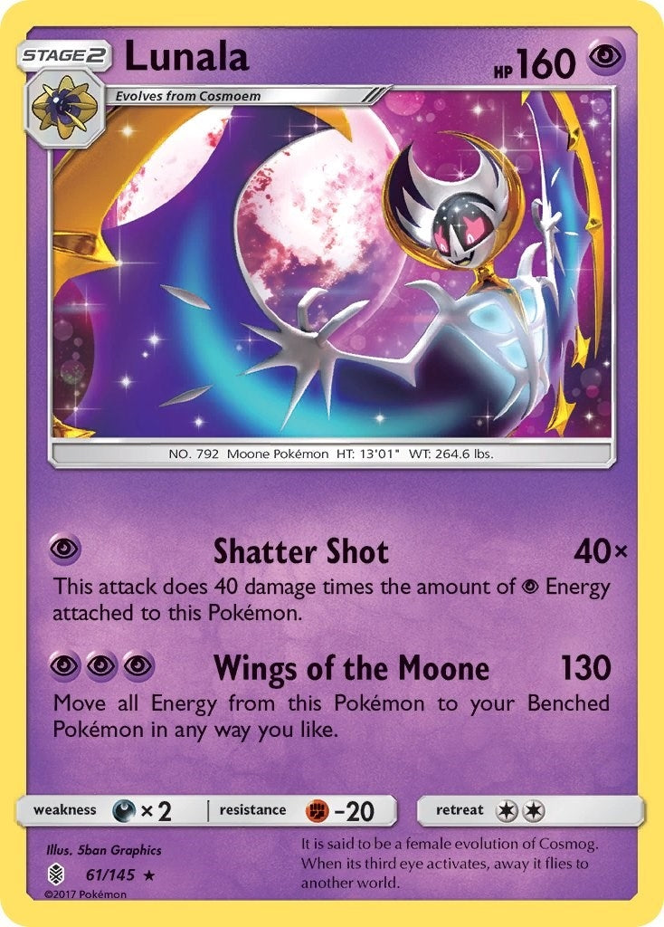 Image for Lunala (61/145) (SM - Guardians Rising) - Pokemon
