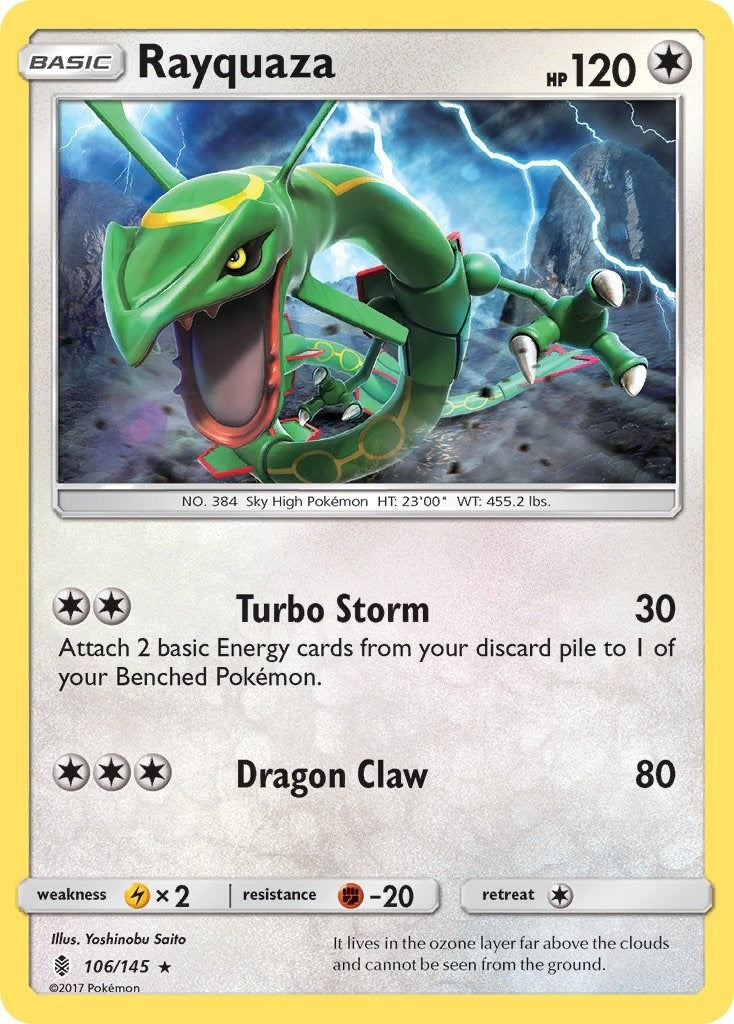 Image for Rayquaza (106/145) (SM - Guardians Rising) - Pokemon