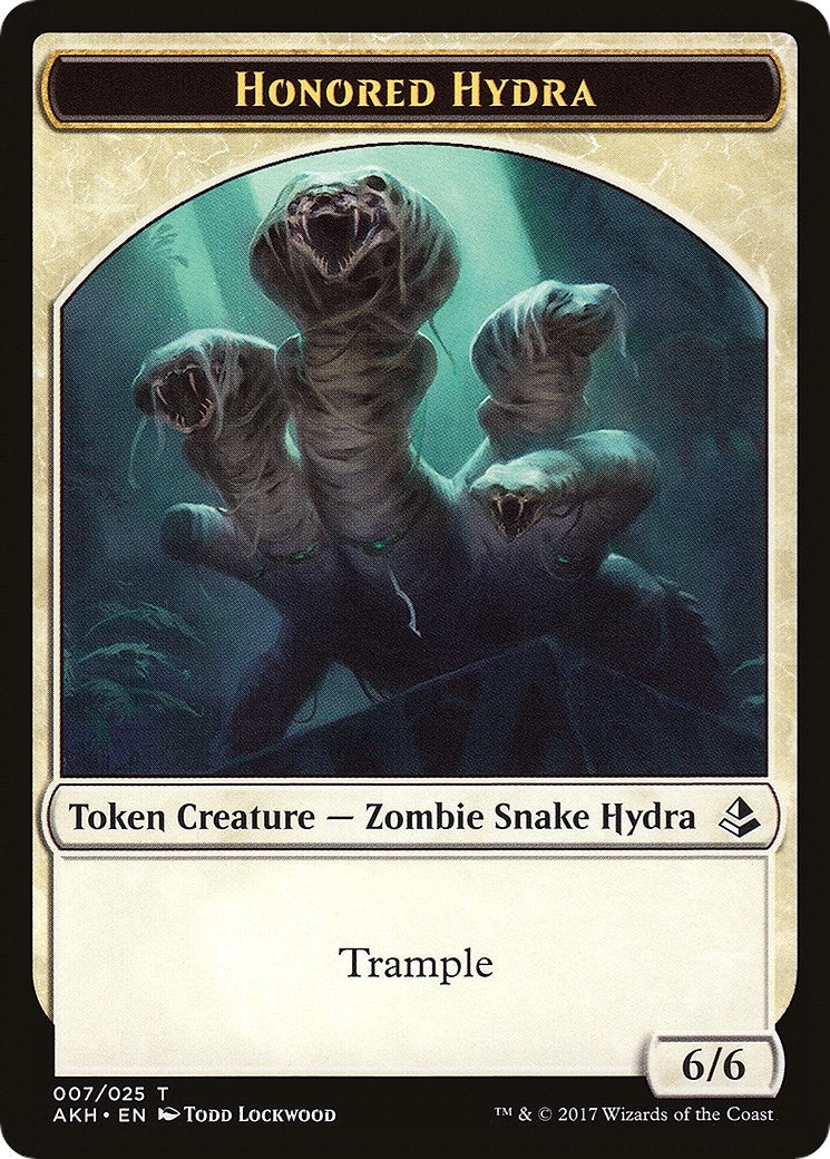 Honored Hydra // Warrior Double-Sided Token (7 // 17) (Amonkhet)