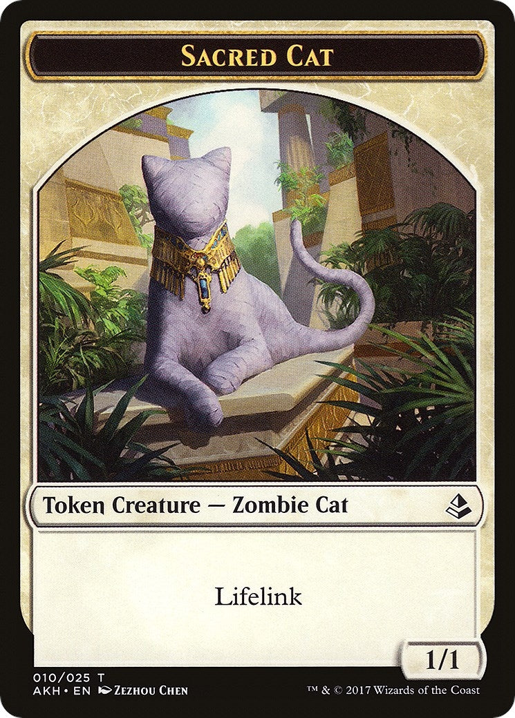 Sacred Cat // Insect Double-Sided Token (10 // 19) (Amonkhet)