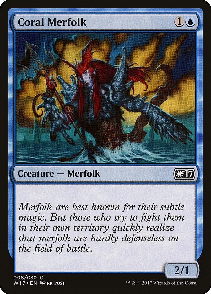 Coral Merfolk (8) (Welcome Deck 2017)