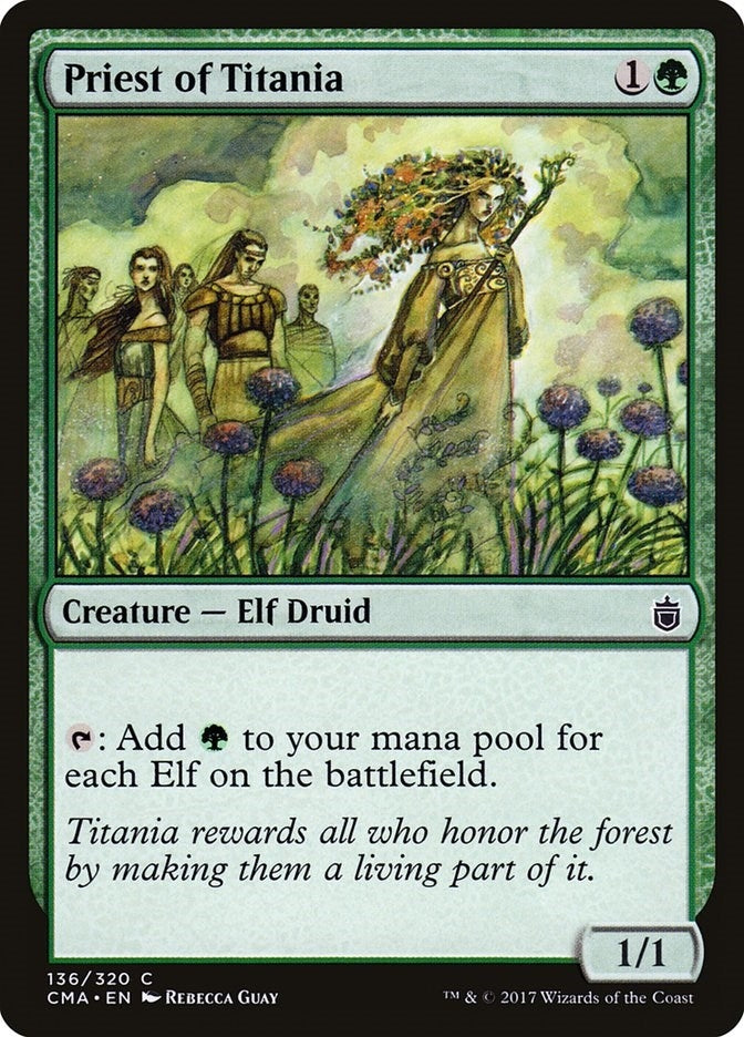 Priest of Titania (136) (Commander Anthology)