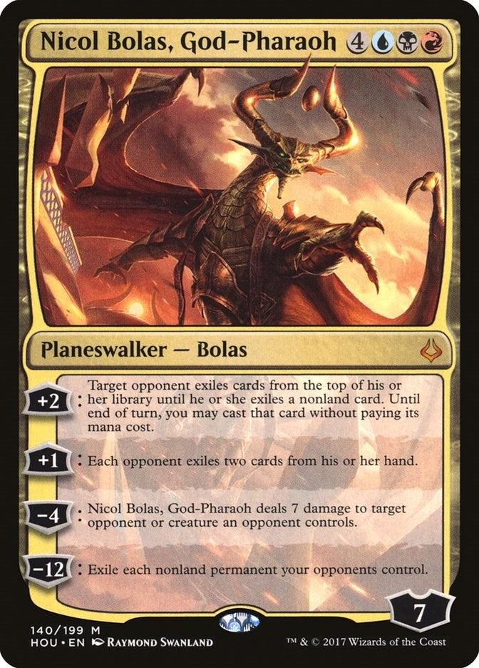 Nicol Bolas, God-Pharaoh (140) (Hour of Devastation)