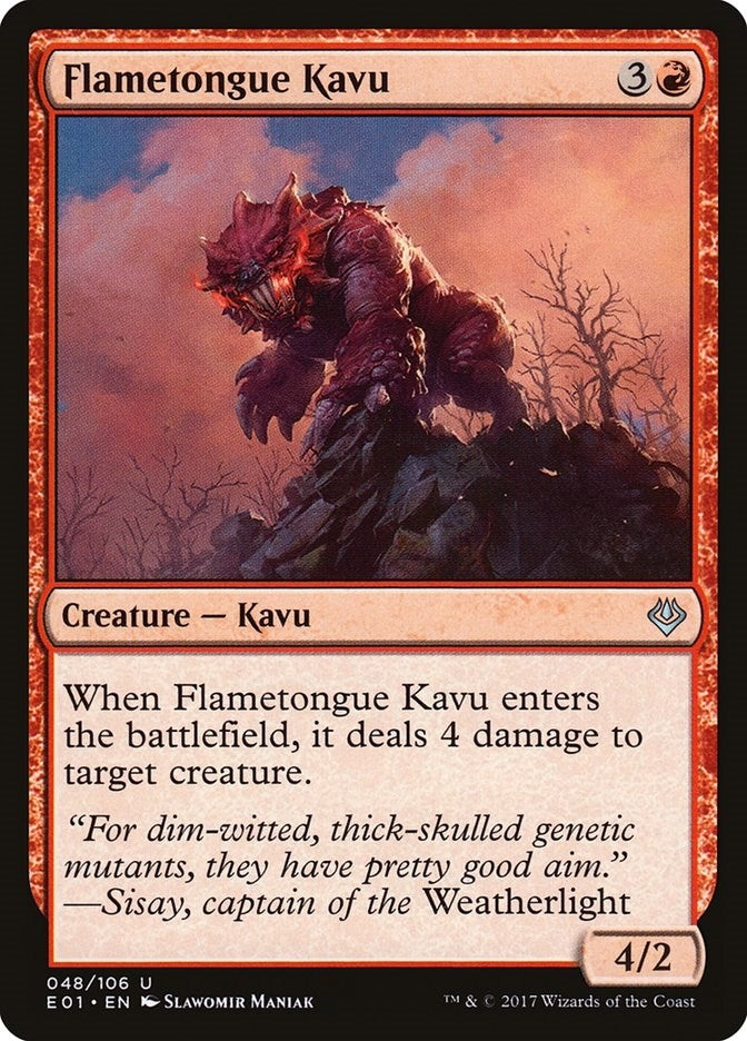 Flametongue Kavu (48) (Archenemy: Nicol Bolas)
