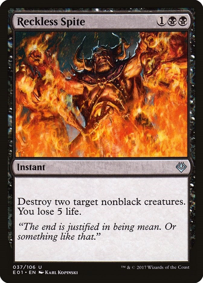 Reckless Spite (37) (Archenemy: Nicol Bolas)