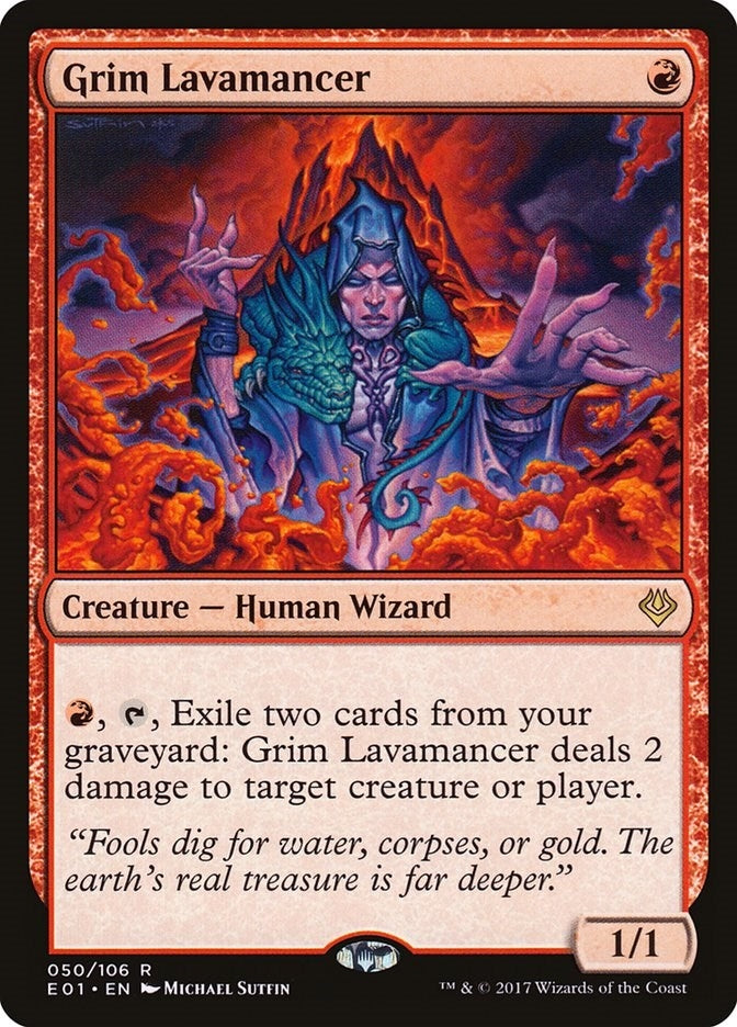 Grim Lavamancer (50) (Archenemy: Nicol Bolas)