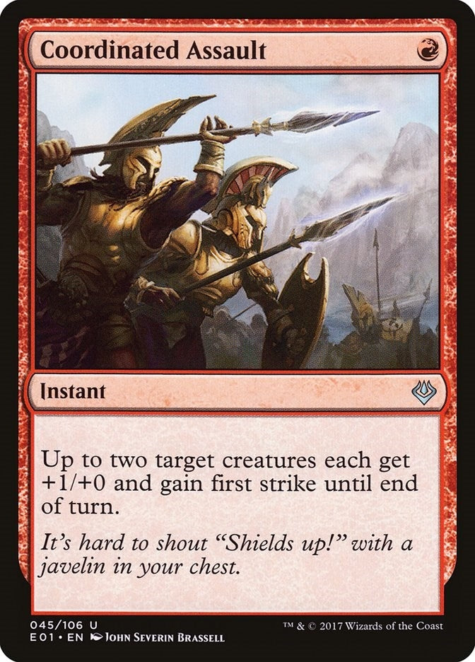 Coordinated Assault (45) (Archenemy: Nicol Bolas)