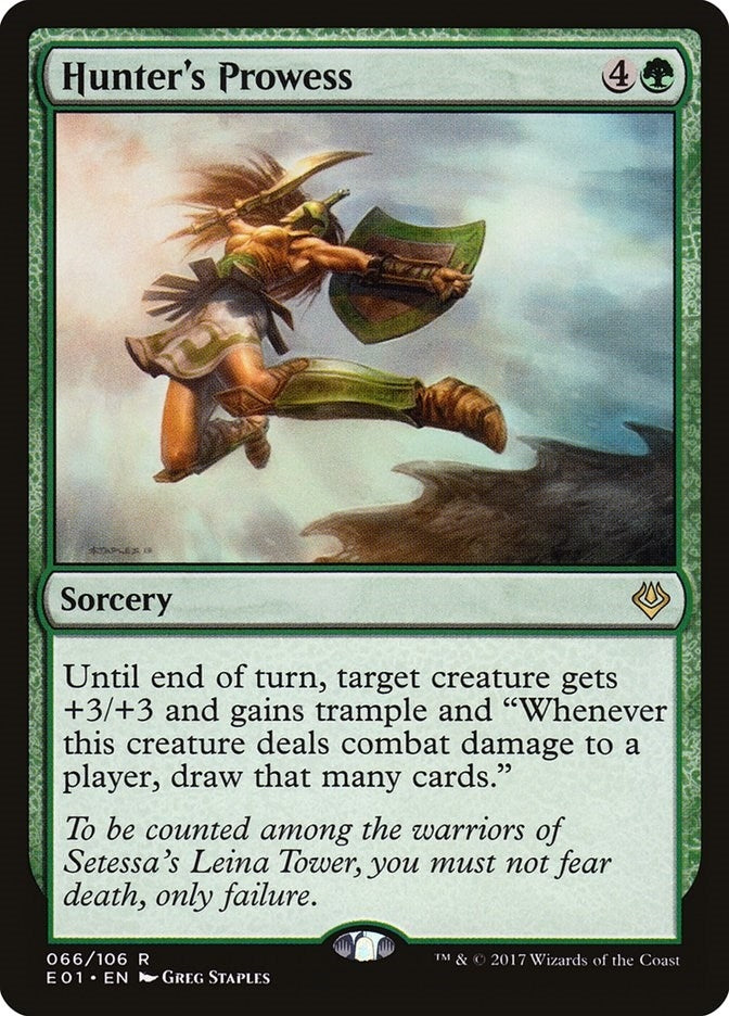 Hunter's Prowess (66) (Archenemy: Nicol Bolas)