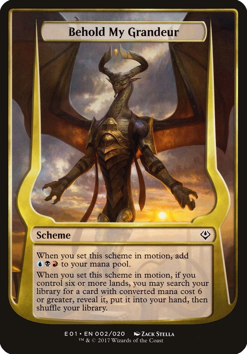 Behold My Grandeur (Archenemy: Nicol Bolas) (2) (Oversize Cards)