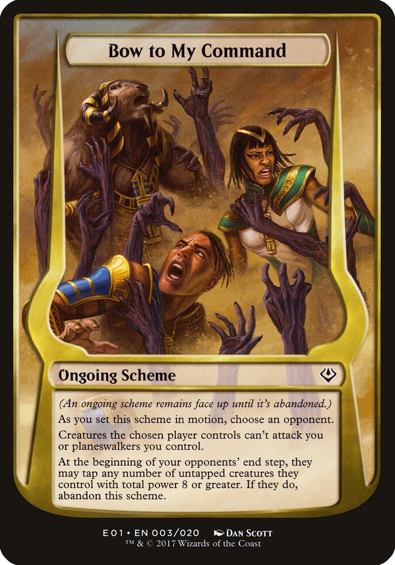 Bow to My Command (Archenemy: Nicol Bolas) (3) (Oversize Cards)