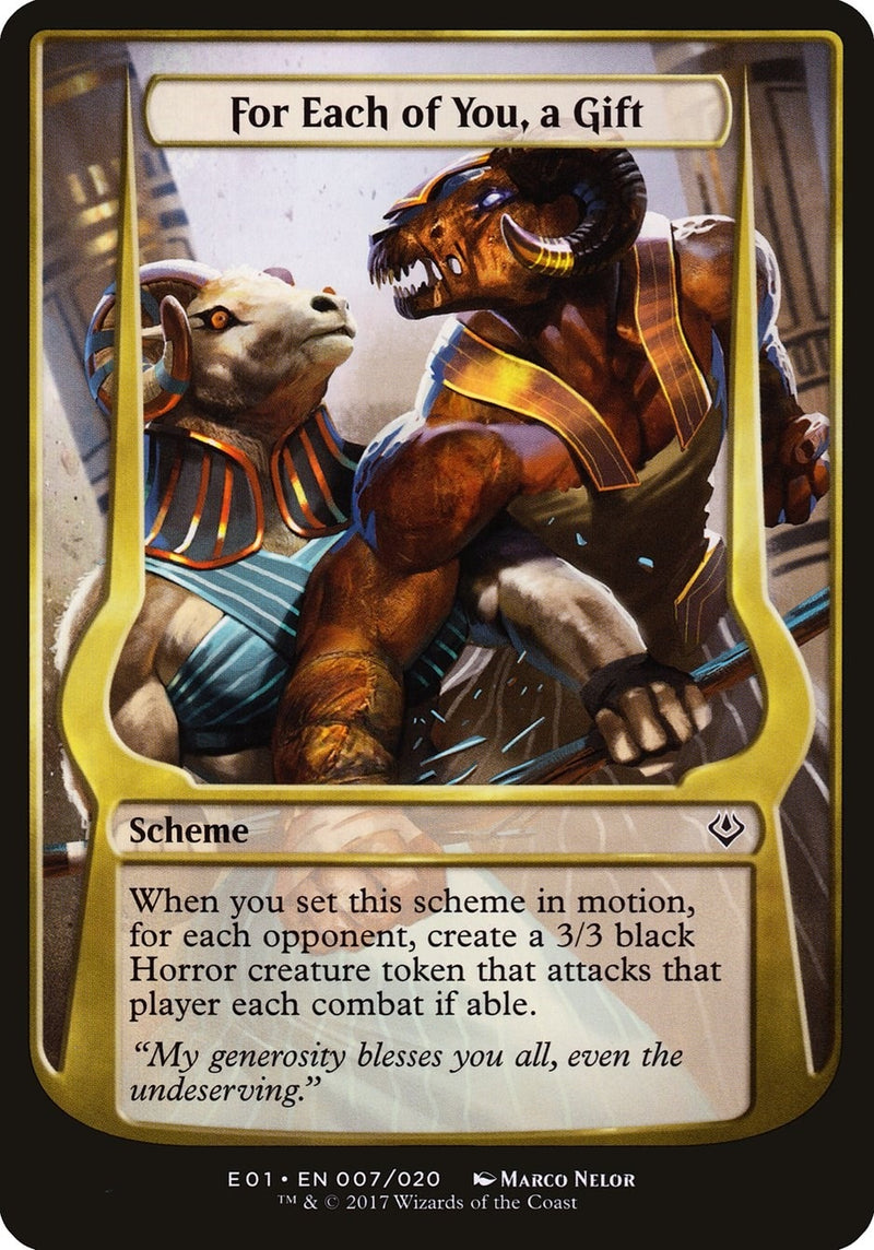 For Each of You, a Gift (Archenemy: Nicol Bolas) (7) (Oversize Cards)