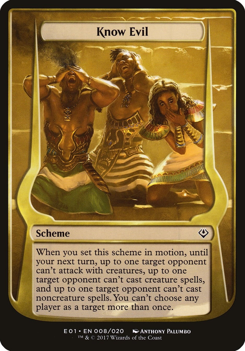 Know Evil (Archenemy: Nicol Bolas) (8) (Oversize Cards)