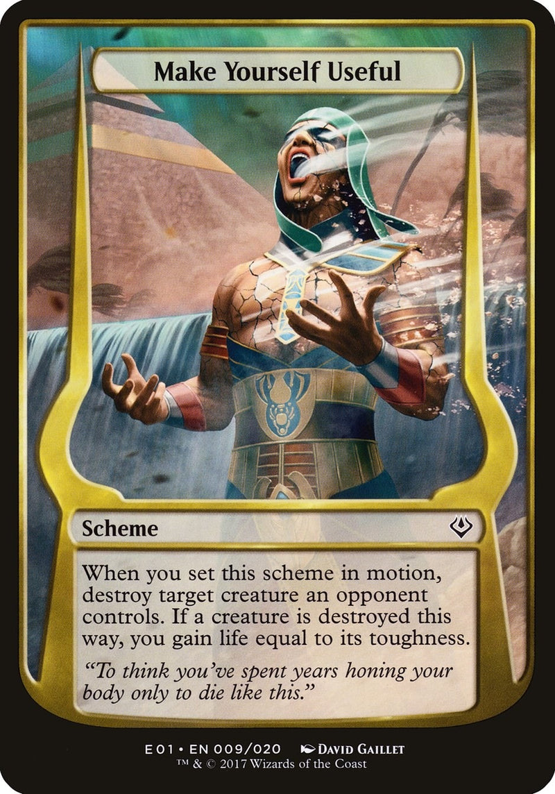Make Yourself Useful (Archenemy: Nicol Bolas) (9) (Oversize Cards)