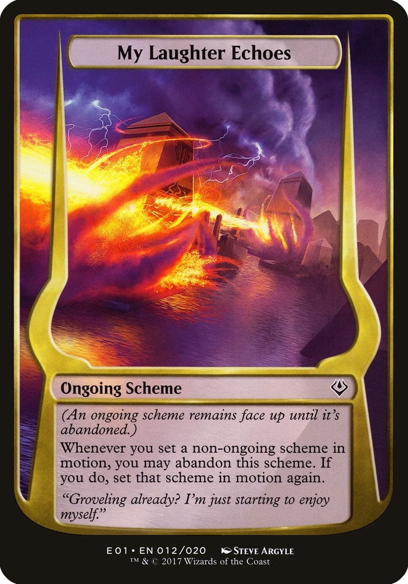My Laughter Echoes (Archenemy: Nicol Bolas) (12) (Oversize Cards)
