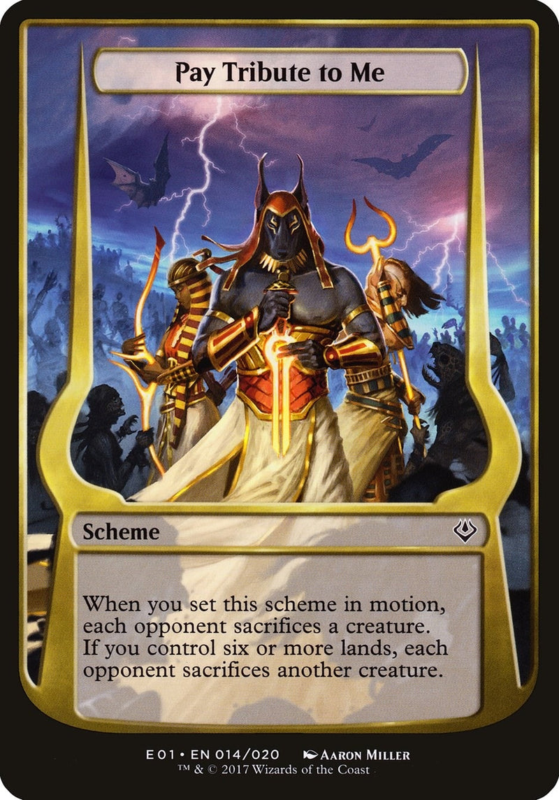 Pay Tribute to Me (Archenemy: Nicol Bolas) (14) (Oversize Cards)