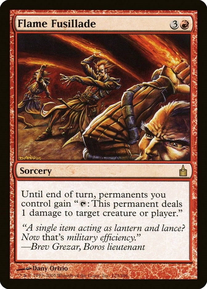 Flame Fusillade (123) (Ravnica: City of Guilds)