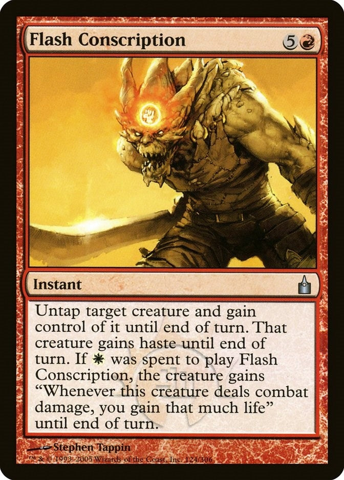 Flash Conscription (124) (Ravnica: City of Guilds)