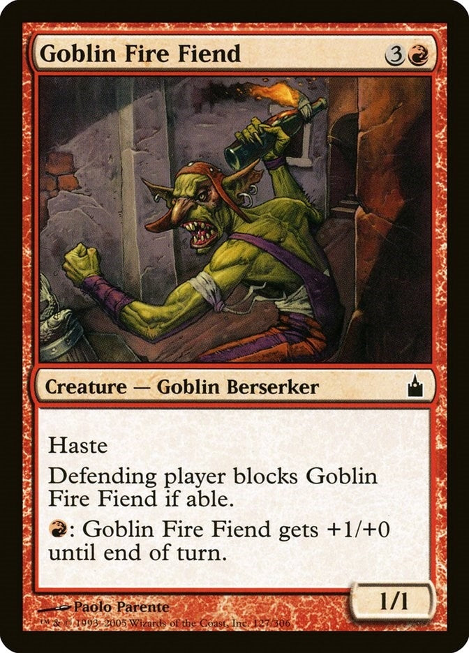 Goblin Fire Fiend (127) (Ravnica: City of Guilds)