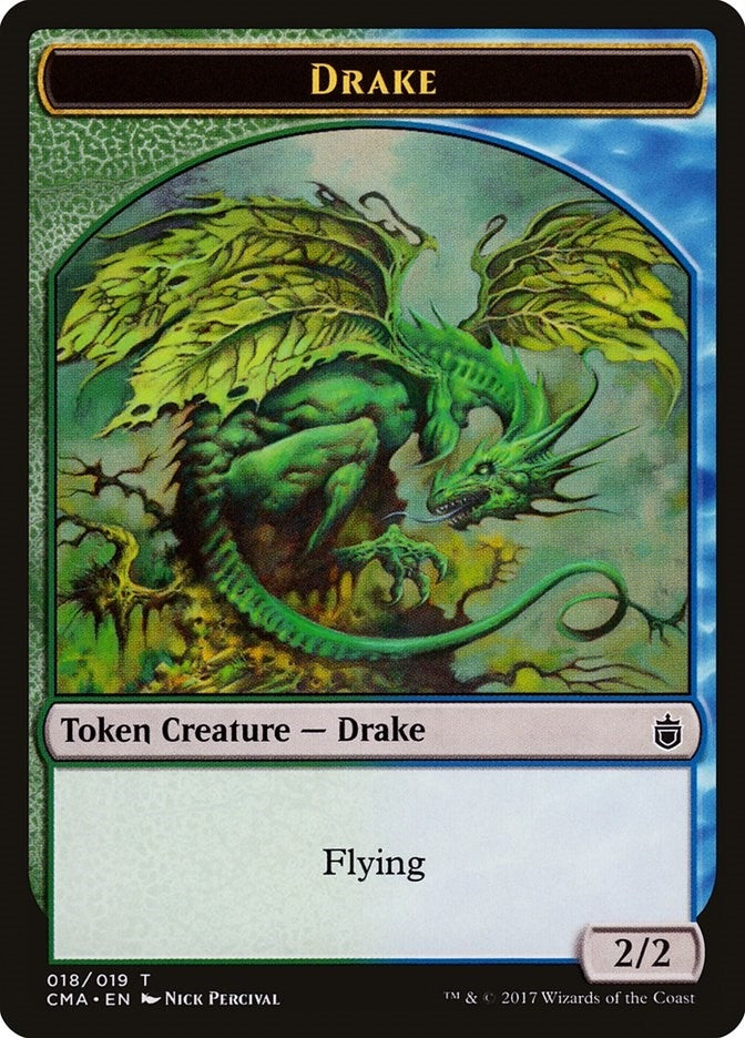 Drake Token (018) (18) (Commander Anthology)