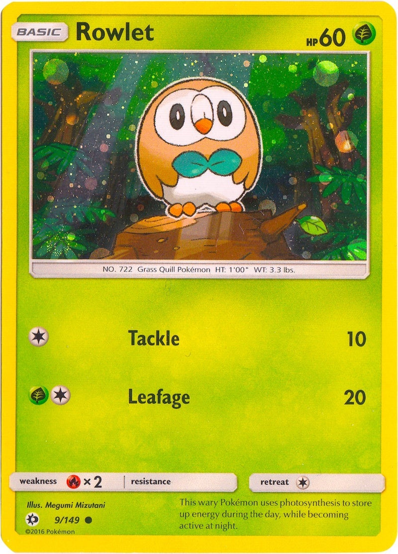 Image for Rowlet - 9/149 (Cosmos Holo) (009/149) (Miscellaneous Cards & Products) - Pokemon