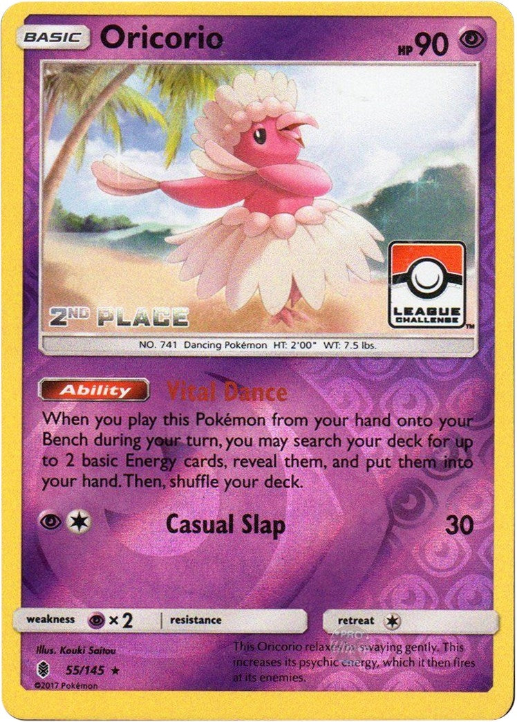 Image for Oricorio - 55/145 (League Challenge) [2nd Place] (055/145) (League & Championship Cards) - Pokemon