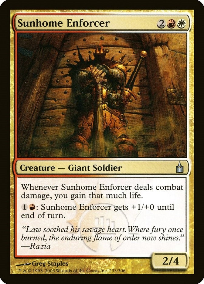 Sunhome Enforcer (233) (Ravnica: City of Guilds)