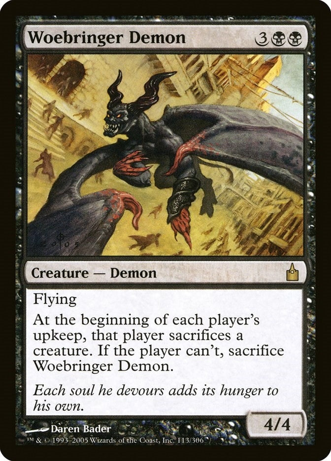 Woebringer Demon (113) (Ravnica: City of Guilds)
