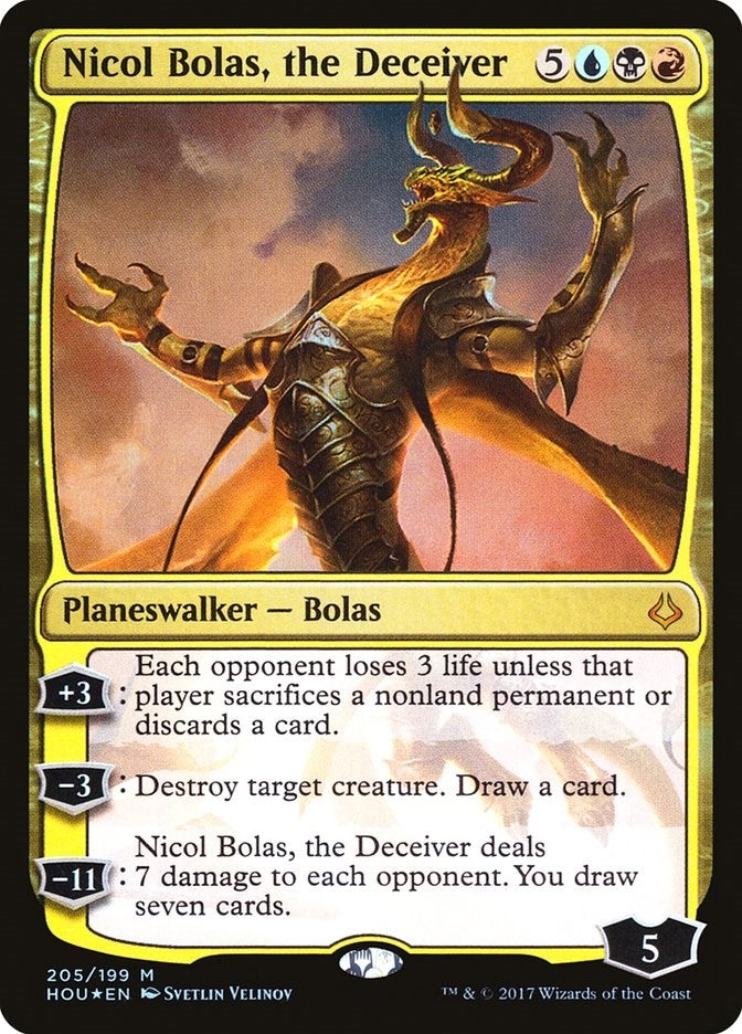 Nicol Bolas, the Deceiver (205) (Hour of Devastation)